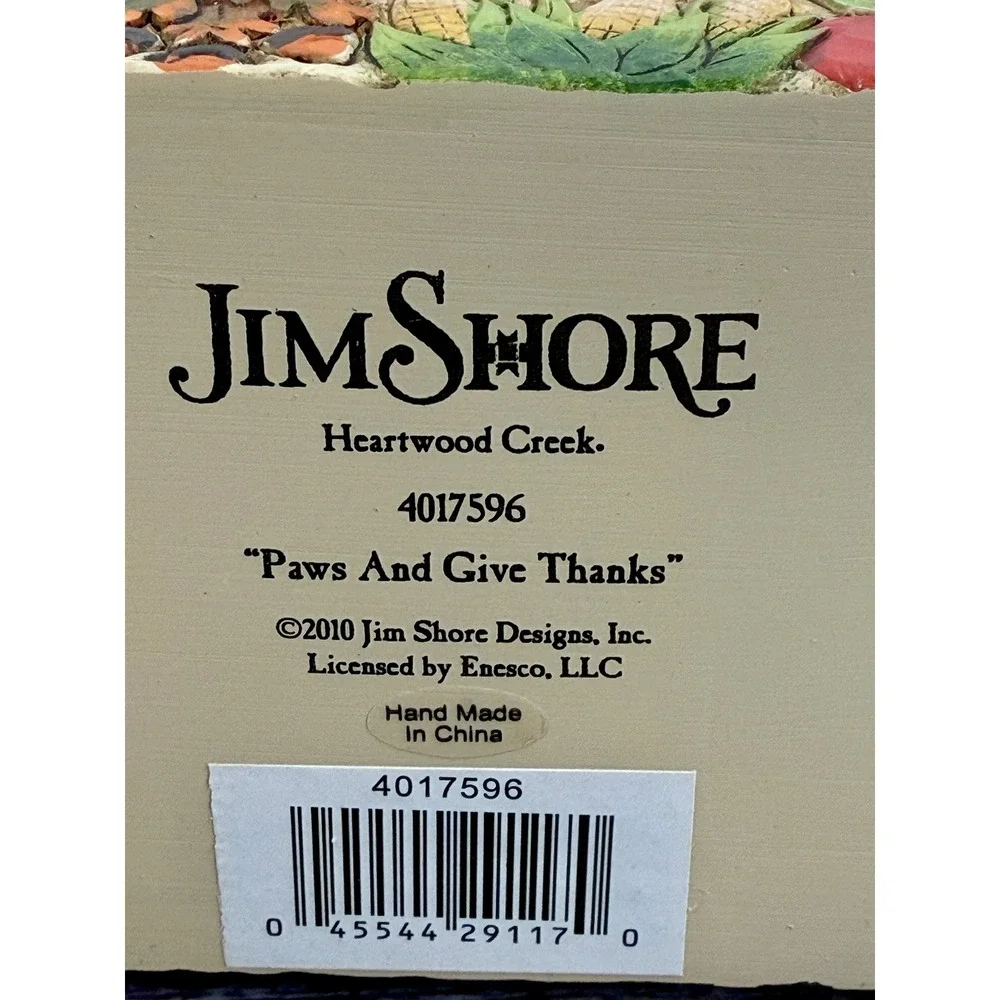 Jim Shore Heartwood Creek Paws And Give Thanks Pilgrim Cats Figurine 4017596‎
